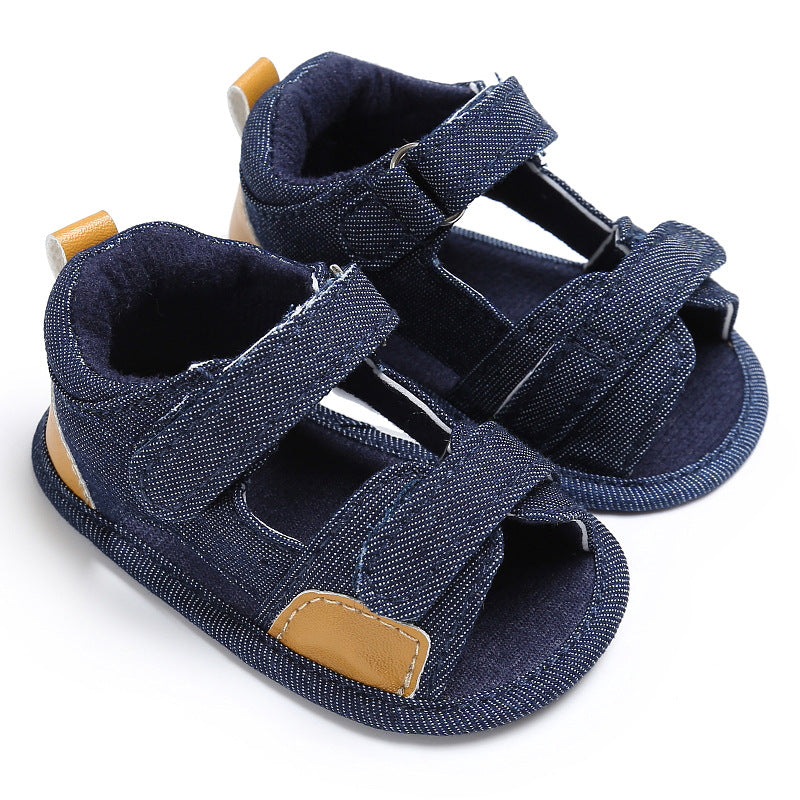 Denim Velcro Sandals: Easy, Breezy Toddler Comfort 💙