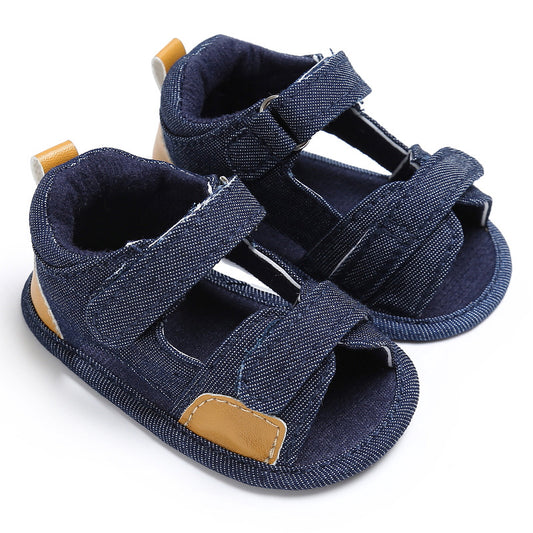Denim Velcro Sandals: Easy, Breezy Toddler Comfort 💙