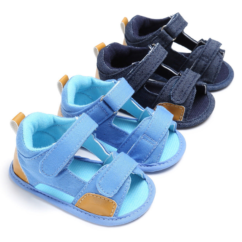 Denim Velcro Sandals: Easy, Breezy Toddler Comfort 💙