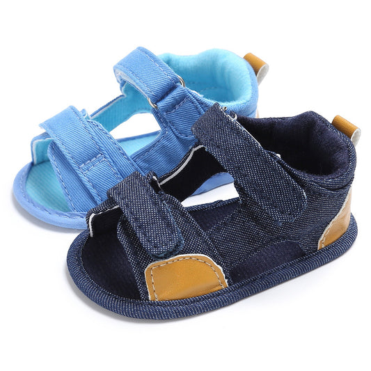 Denim Velcro Sandals: Easy, Breezy Toddler Comfort 💙