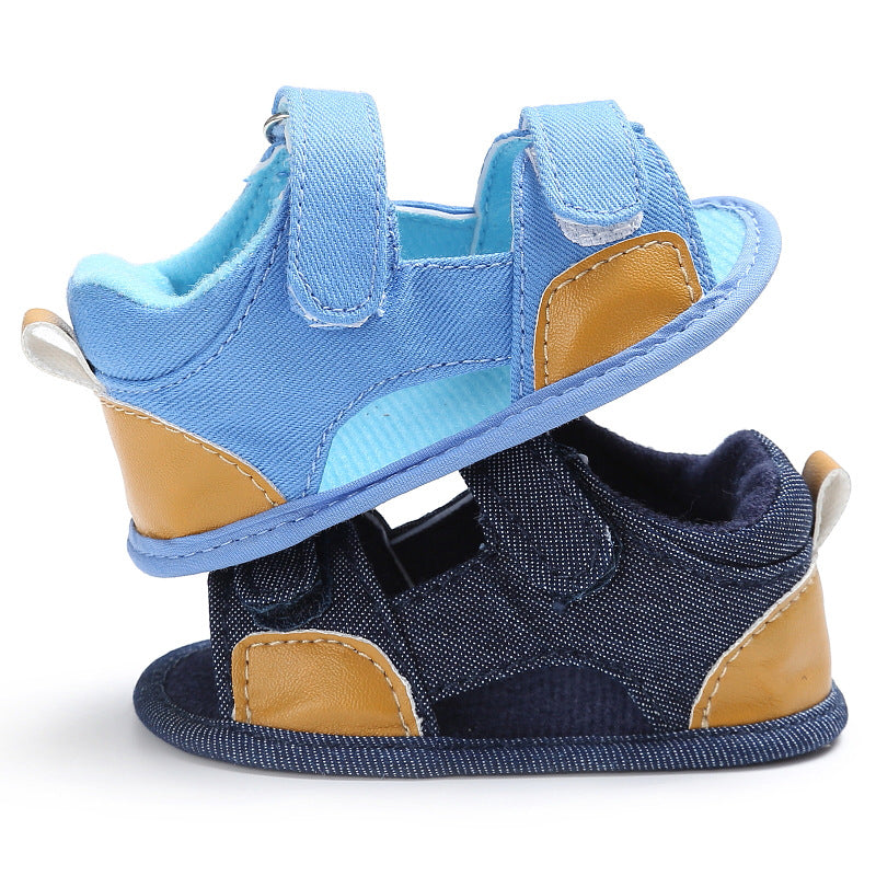 Denim Velcro Sandals: Easy, Breezy Toddler Comfort 💙