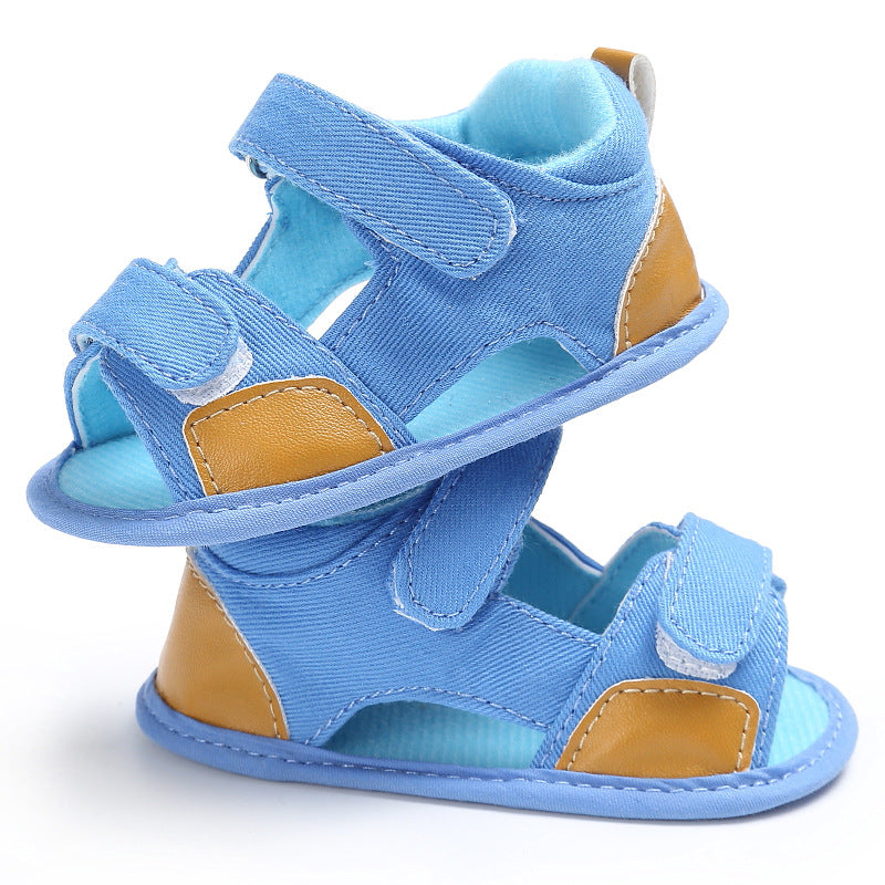 Denim Velcro Sandals: Easy, Breezy Toddler Comfort 💙